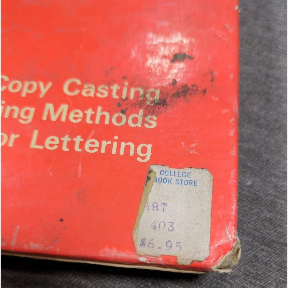 1966 Type & Lettering William Longyear‎  VTG Revised 4th Edition Spiral Bound HC